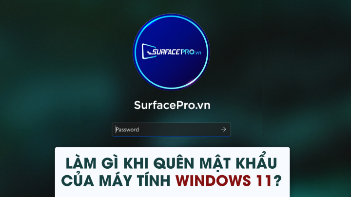 Làm gì khi quên mật khẩu của máy tính Windows 11? - SurfacePro.vn